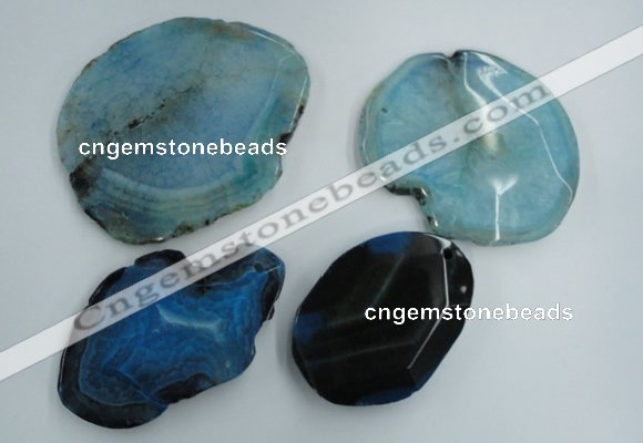 NGP1273 45*55mm - 70*90mm freeform agate gemstone pendants wholesale