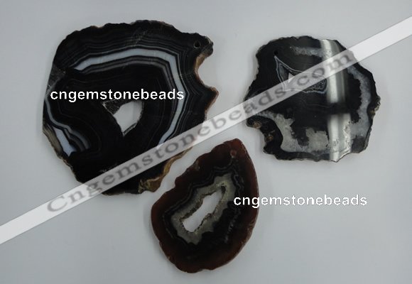 NGP1275 45*55mm - 70*90mm freeform agate gemstone pendants wholesale