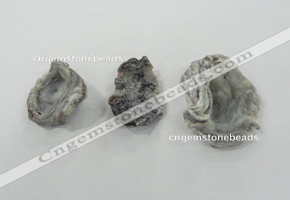 NGP1325 30*40mm - 50*60mm freeform agate gemstone pendants wholesale