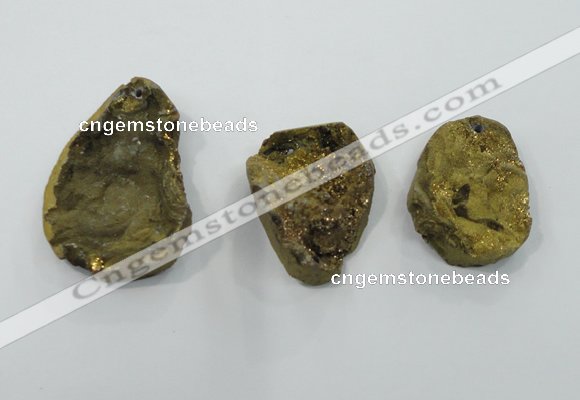 NGP1326 30*40mm - 45*55mm freeform agate gemstone pendants wholesale