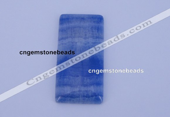 NGP137 2pcs 30*40mm rectangle dyed blue lace agate gemstone pendants