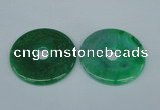 NGP1373 7*50mm - 8*55mm donut agate gemstone pendants