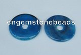 NGP1374 7*50mm - 8*55mm donut agate gemstone pendants