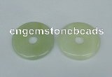 NGP1378 7*50mm - 8*55mm donut flower jade gemstone pendants