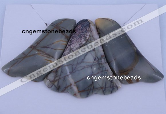 NGP14 Picasso jasper gemstone pendants set jewelry wholesale