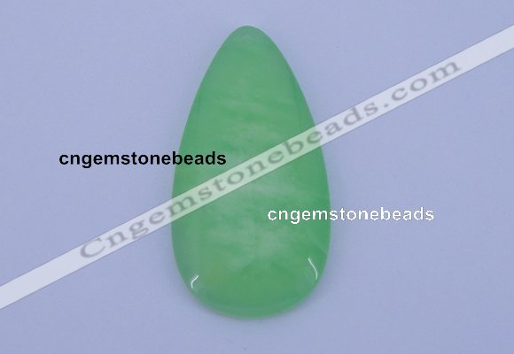 NGP140 2pcs 30*60mm teardrop dyed white jade gemstone pendants