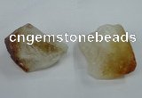 NGP1418 25*35mm - 30*40mm nuggets citrine gemstone pendants