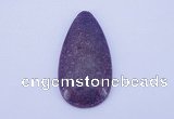 NGP143 2pcs 30*60mm teardrop kunzite gemstone pendants