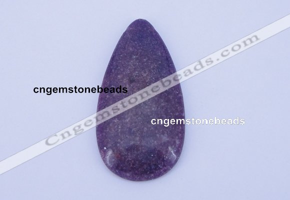 NGP143 2pcs 30*60mm teardrop kunzite gemstone pendants