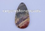 NGP144 2pcs 30*60mm teardrop picasso jasper gemstone pendants