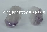 NGP1441 20*45mm - 25*55mm nuggets amethyst gemstone pendants