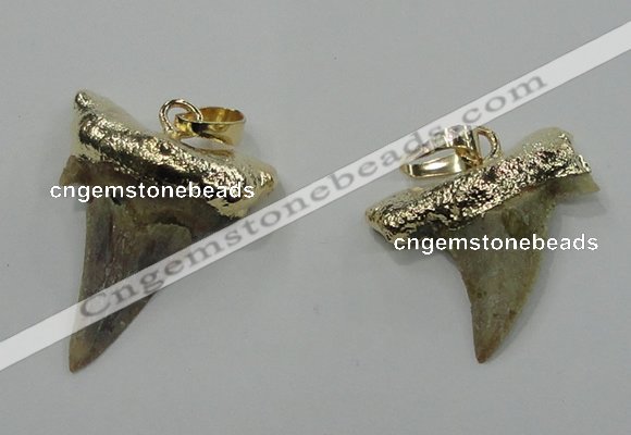 NGP1457 15*20mm - 20*30mm shark teeth pendants wholesale