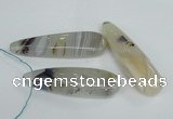 NGP1459 18*55mm - 20*65mm freeform agate gemstone pendants