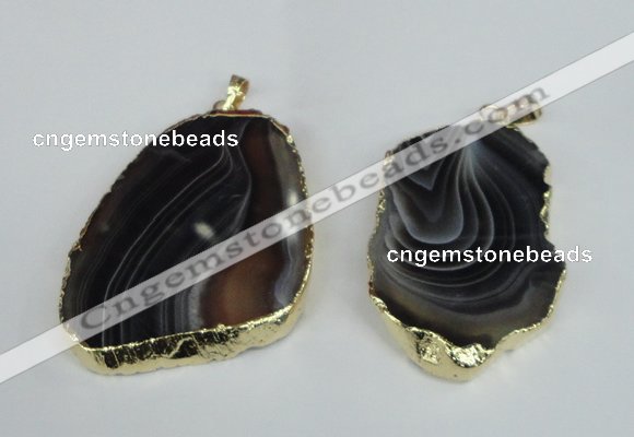 NGP1463 35*45mm - 45*55mm freeform botswana agate pendants