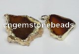 NGP1472 30*40mm - 40*50mm freeform agate gemstone pendants