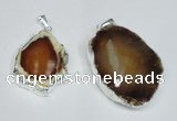 NGP1473 30*40mm - 40*50mm freeform agate gemstone pendants