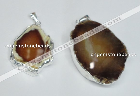 NGP1473 30*40mm - 40*50mm freeform agate gemstone pendants