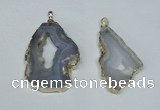 NGP1478 30*45mm - 40*55mm freeform blue lace agate pedants