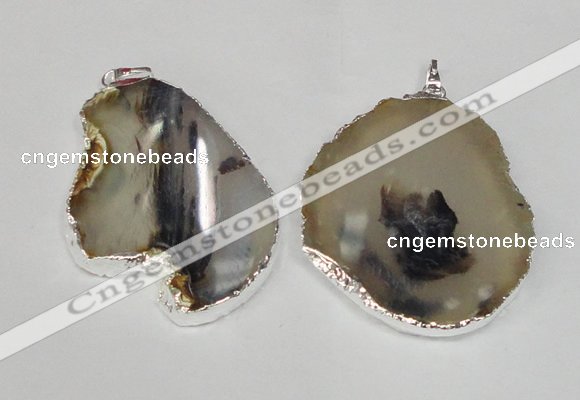 NGP1479 35*45mm - 45*55mm freeform montana agate pedants