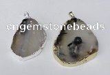 NGP1481 35*45mm - 45*55mm freeform montana agate pendants