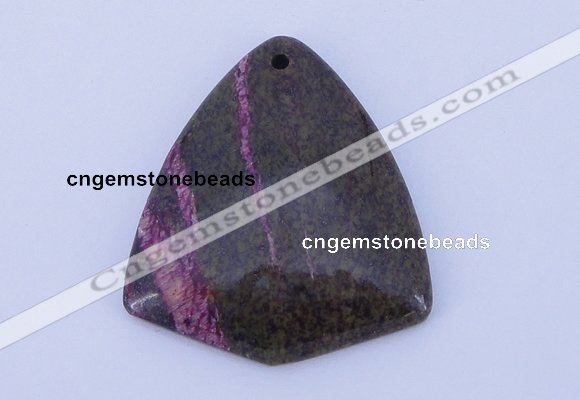 NGP151 2pcs 38*42mm fashion long spar stone pendants