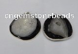 NGP1525 50*55mm - 55*60mm freeform druzy agate pendants