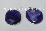 NGP1528 50*55mm - 55*60mm freeform druzy agate pendants