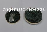 NGP1530 50*55mm - 55*60mm freeform druzy agate pendants