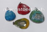 NGP1534 40*50mm - 50*60mm freeform druzy agate pendants