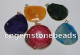 NGP1535 45*55mm - 50*60mm freeform agate gemstone pendants