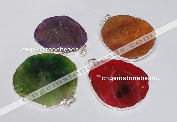 NGP1539 45*55mm - 50*60mm freeform agate gemstone pendants