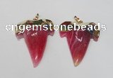 NGP1588 32*42mm - 35*45mm agate gemstone pendants