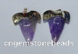 NGP1589 32*42mm - 35*45mm agate gemstone pendants