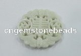 NGP1601 65*68mm Carved natural hetian jade pendants wholesale