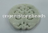 NGP1602 68*70mm Carved natural hetian jade pendants wholesale