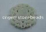 NGP1603 71*71mm Carved natural hetian jade pendants wholesale