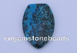 NGP162 2pcs 30*45mm fashion dyed chrysocolla gemstone pendants