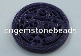 NGP1627 66*66mm Carved dyed natural hetian jade pendants wholesale