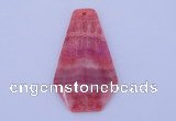 NGP166 2pcs 35*60mm dyed rhodochrosite gemstone pendants