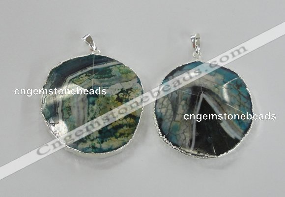 NGP1664 30*35mm - 35*40mm freeform agate gemstone pendants