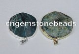 NGP1666 30*35mm - 35*40mm freeform agate gemstone pendants