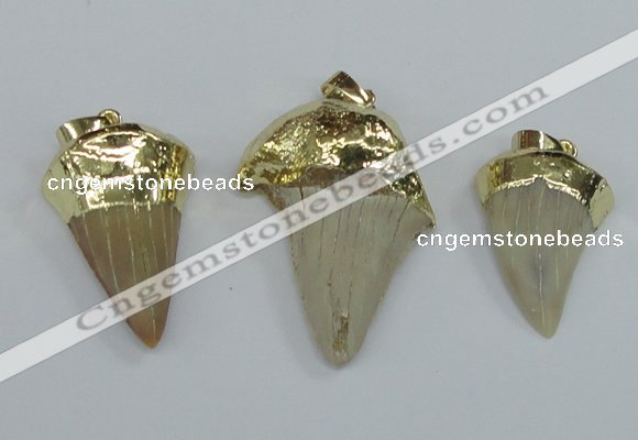 NGP1677 18*25mm - 22*30mm shark teeth pendants wholesale