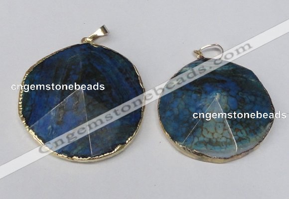 NGP1690 30*35mm - 35*40mm freeform agate gemstone pendants