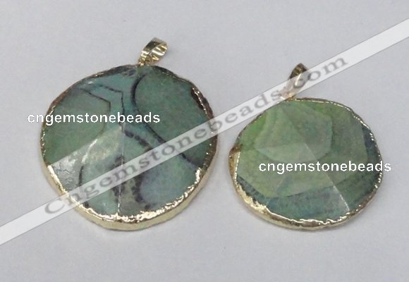 NGP1691 30*35mm - 35*40mm freeform agate gemstone pendants