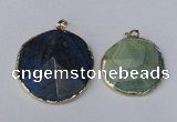 NGP1692 30*35mm - 35*40mm freeform agate gemstone pendants