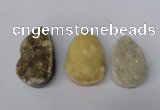 NGP1700 25*35mm - 28*40mm freeform druzy agate gemstone pendants