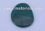 NGP177 2pcs 40*48mm freeform synthetic malachite gemstone pendants