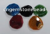 NGP1770 40*45mm - 50*55mm freeform agate gemstone pendants