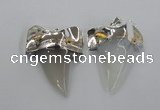 NGP1776 35*45mm - 38*55mm teeth-shaped agate gemstone pendants