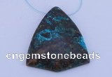 NGP186 38*43mm chrysocolla gemstone pendant jewelry wholesale